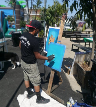 guy painting